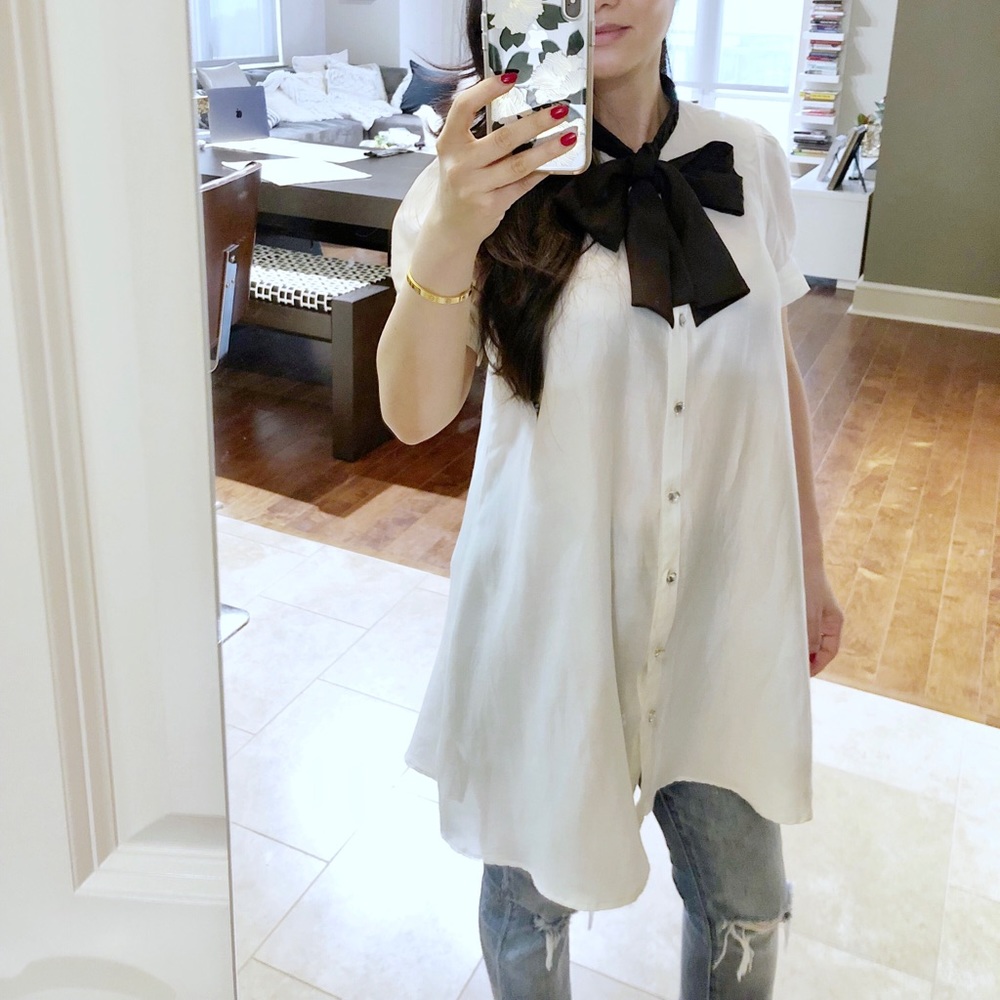 Fancy bow blouse